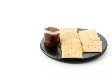 biscuit with pineapple jam