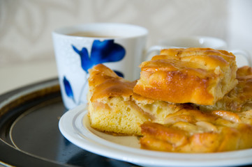 Apple Pie with Coffee Cups