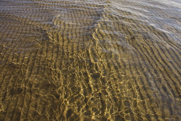 solar ripples on the surface of the White Sea