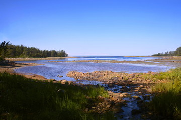 Novososnovy Bay, the White Sea, the island of Bolshoi Solovetsky