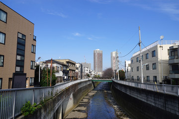 神田川　末広橋より