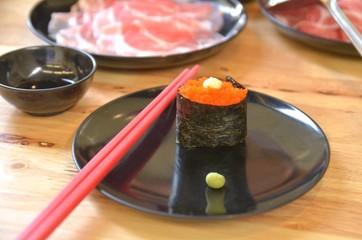 suchi of japanese food