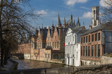 Obraz premium Scenic city view of Bruges