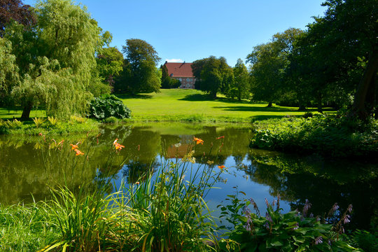 Park vom Schloss Krapperup in Schweden