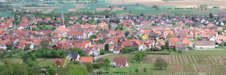 Fototapeta na wymiar Alsace village de Kintzheim France 
