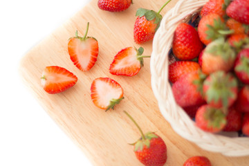 Fresh strawberry from the farm on the mountain.