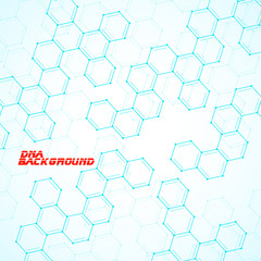  Molecule DNA. Abstract background. Vector illustration. Eps10