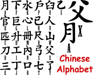 Chinese Alphabet Black -fo53