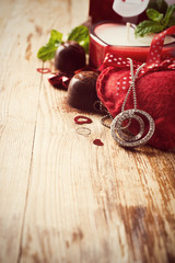 Valentines day background with heart