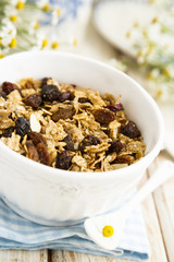 Muesli with dried fruits