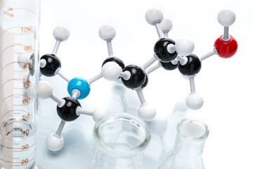 Molecular Structure and colorful liquid