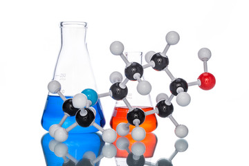 Molecular Structure and colorful liquid