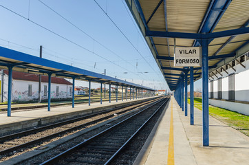 Fototapeta premium Vilar formoso train station