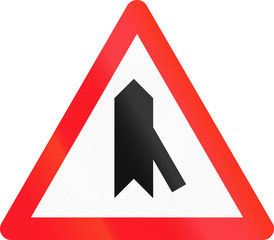 Road sign used in Switzerland - Priority over junction from right