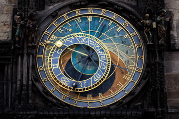 The Prague astronomical clock (Prague orloj), Czech Republic