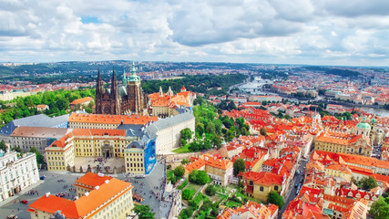 Naklejka premium Area Lesser Town of Prague, near the church Saint Vitus, Ventses