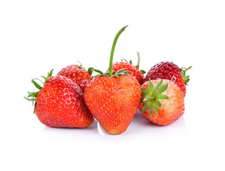 strawberries isolated on a white background