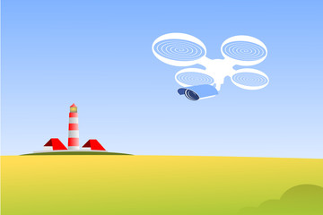 Kameradrohne im Einsatz