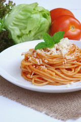 Italian spaghetti with cheese
