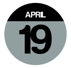 19april calendar circle