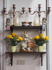 candlestick decorate doll home house indoor lantern ledge modern rack shelf