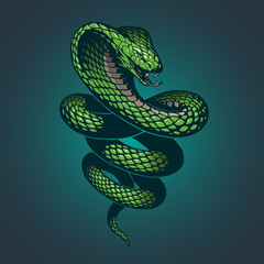 Obraz premium Ilustracja węża