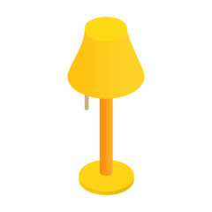 Obraz premium Floor lamp isometric 3d icon