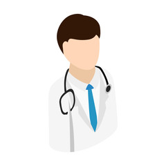 Fototapeta premium Doctor isometric 3d icon