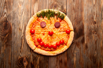 Pizza, smile