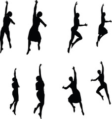 business woman hanging