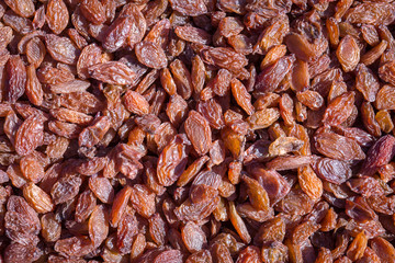 dried raisin background