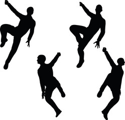 businessman hang in there