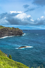 Fototapeta na wymiar Kahakuloa coast in Maui, Hawaii
