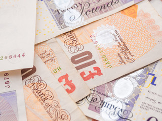Pound currency background