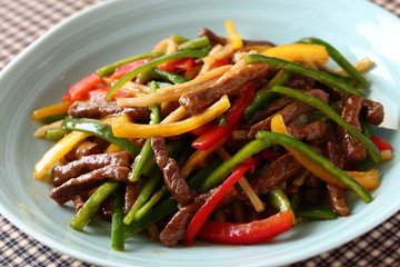 青椒牛肉絲