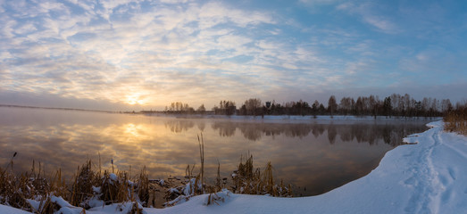 Панорама Рефтинского водохранилища, Россия, Урал © 7ynp100