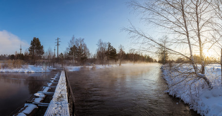 Панорама Рефтинского водохранилища, Россия, Урал © 7ynp100