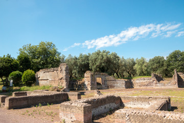 Fototapeta na wymiar Hadrian's Villa, the Roman Emperor's 'Villa,Tivoli, outside of Rome, Italy, Europe