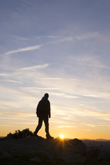 walking, freedom, man playing sports, Baasque Country.