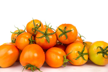 tomatoes on a white background