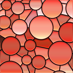 abstract vector stained-glass mosaic background