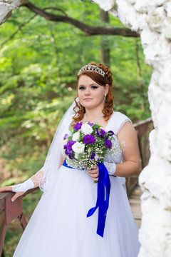 Beautiful bride on wedding day