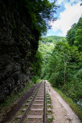 Beautiful mountain scenery . Guam gorge. Krasnodar region