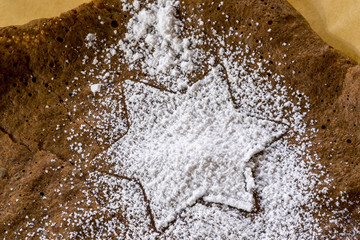 Star shaped Christmas cookie cutter pattern
