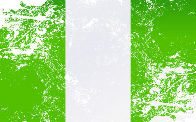 Nigeria Grunge Texture Flag