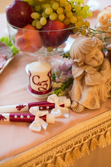 Ornate wedding celebration in a restaurant