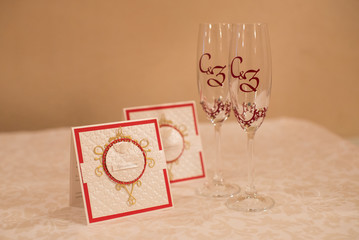 Ornate wedding celebration in a restaurant