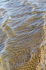 Background of the surface water on the shore