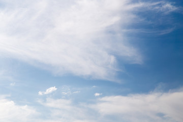clouds in the blue sky