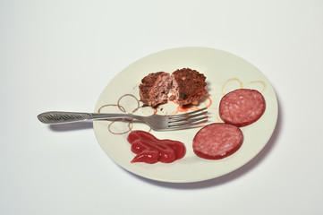 meatballs on the plate